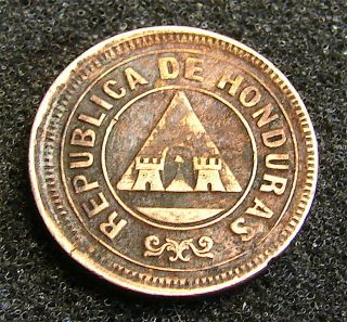 1901 - - - Republic Of Honduras - - - - 1 Centavos Coin - - - Semi Rare Coin