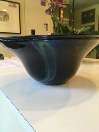 Rare,  Large,  Kent Ipsen Art Glass Bowl
