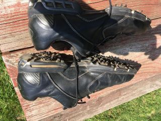 Rare 08 Nike Air Tour TW Tiger Woods Black Leather Golf Shoes 317612 - 001 Size 12 8