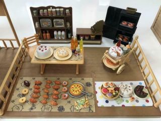Sylvanian Families Calico Critters Rare Forest Bakery Terrace Food Mini 3