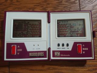NINTENDO GAME AND & WATCH Mario Bros RARE POKKA Ver.  w/ BOX 1983 JAPAN 3