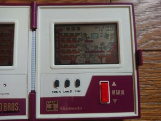 NINTENDO GAME AND & WATCH Mario Bros RARE POKKA Ver.  w/ BOX 1983 JAPAN 5