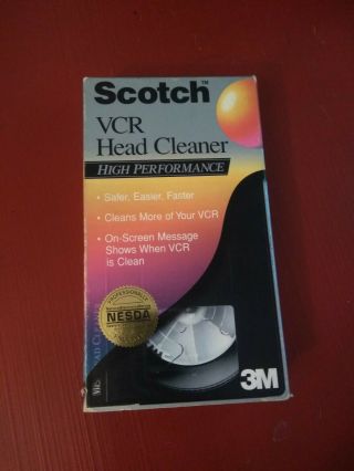 Scotch 3m Professional Vhs Vcr Head Cleaner Htf Rare