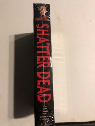 Shatter Dead VHS Sub Rosa Studios Gore Zombies Rare OOP 4