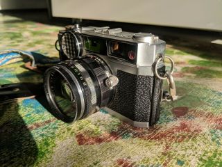 RARE Petri E.  bn 35mm Rangefinder Camera 45mm f/1.  9 w/Front Cap from JAPAN 5