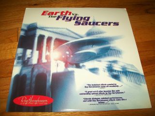 Earth Vs.  The Flying Saucers Laserdisc Ld Rare W/trailer