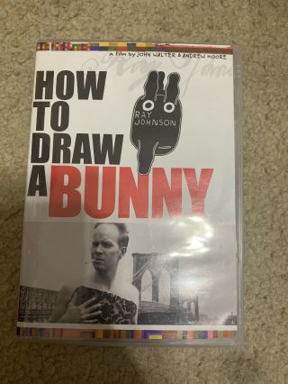 How To Draw A Bunny Dvd Rare Oop Ray Johnson.  Region 1 Us