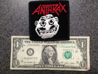 Vintage Collectible Anthrax Patch Embroidered Rare