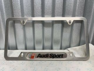3x Audi Sport License Plate Frames Rare Urs4 Urs6 B5 B6 Rs4