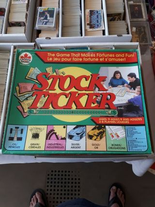 Vintage Stock Ticker Board Game Rare Not Complete