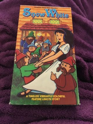 Snow White Vhs 1989 Rare Grimm’s Fairy Tales Classics Tale
