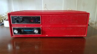 Rare Red Vintage Motorola Alert Monitor Model Lo3cnd7100a Ser.  M74l3g / 321 Fire