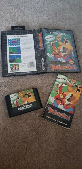 Toejam & Earl For The Sega Genesis Rare And Authentic And Case
