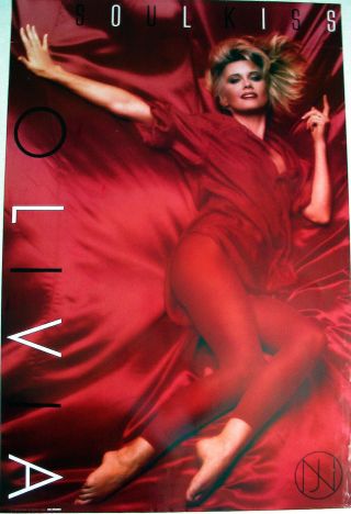Olivia Newton - John 1985 " Soul Kiss " Promo Album Poster / Rare