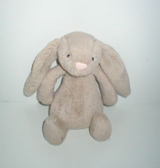 Rare Jellycat Bashful Bunny Rabbit Beige Small 7 " Soft Plush Toy Easter