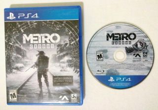 Metro Exodus (sony Playstation 4,  2018) Ps4 Game W/ Case Very Rare