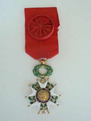 France Order Of The Legion Of Honor Officer Grade.  Made In Gold Rare Vf