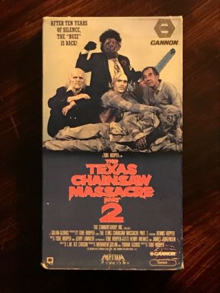The Texas Chainsaw Massacre 2 Vhs Rare Horror Media Home Entertainment / Cannon