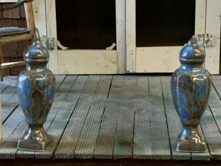 Artisan Miniature Dollhouse Vintage Rare Pair Vince Stapleton Tall Urns Lidded