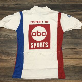 Vintage Rare ABC Wide World Of Sports Cycling Jersey Shirt Biking Sz Large 4