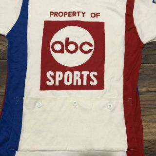 Vintage Rare ABC Wide World Of Sports Cycling Jersey Shirt Biking Sz Large 5