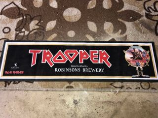 Rare Iron Maiden Trooper Beer Bar Mat Robinsons Brewery