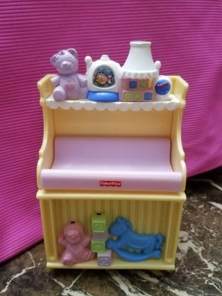 Fisher Price Loving Family Music Lights Changing Table Baby Nursery Rare