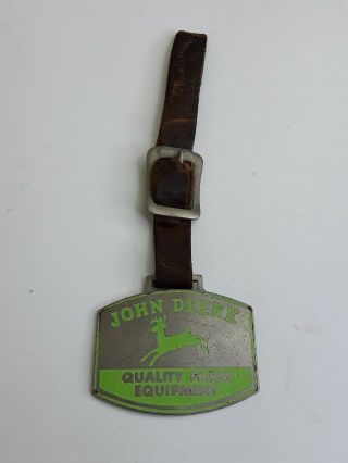 Vintage Antique John Deere Watch Fob 4 Legged Deer The Thede Co.  Aledo,  Ill.  RARE 2