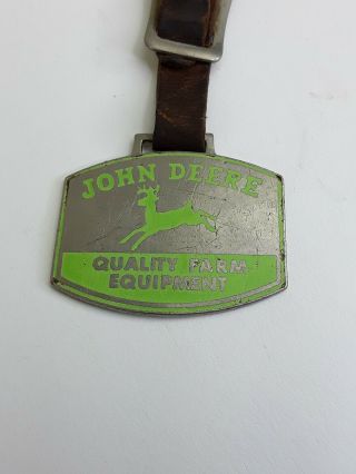 Vintage Antique John Deere Watch Fob 4 Legged Deer The Thede Co.  Aledo,  Ill.  RARE 4