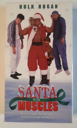 Santa With Muscles 1996 Vhs Hulk Hogan Cineplex Odeon Video Christmas Ntsc Rare