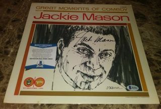 Jackie Mason Comedy Legend Signed Autographed Album Cover Beckett Bas Rare