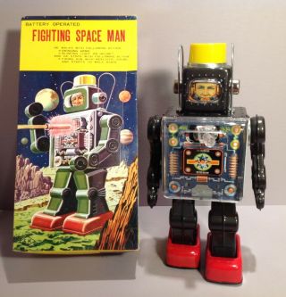 Rare Horikawa Fighting Space Man Robot Japan / Mib