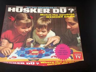 1970 Vintage Husker Du Board Game Memory Matching - Regina Rare.  Never Played