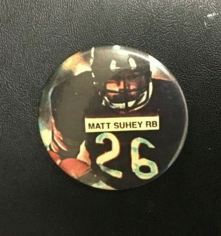 Matt Suhey Chicago Bears 2 " Football Button Vintage 1980 