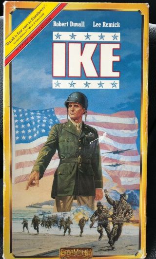 Rare Ike - Vhs Video Robert Duvall Lee Remick Starmaker 270 Minutes Fast Ship