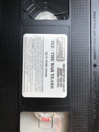 RARE IKE - VHS video Robert Duvall Lee Remick Starmaker 270 minutes Fast Ship 3