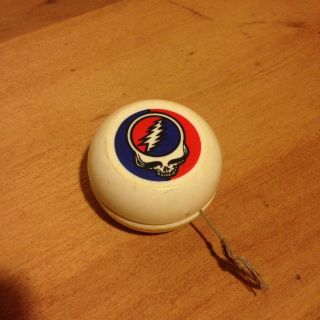 Vintage Rare Grateful Dead Steal Your Face Yo - Yo Red And Blue Print