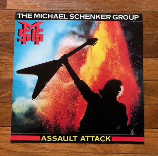 The Michael Schenker Group Assault Attack Rare Promo 12 X 12 Poster Flat 