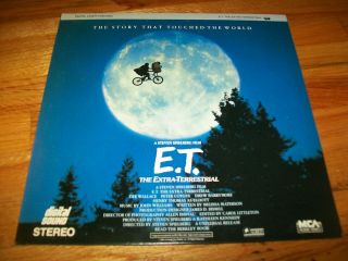 E.  T.  : The Extra - Terrestrial Laserdisc Ld Widescreen Format Very Rare