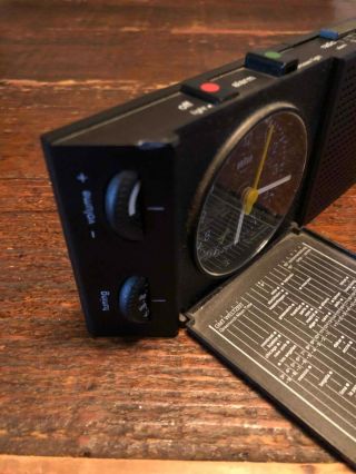 Braun model 4779 portable/travel analog clock radio (FM).  Rare,  collecters item. 3