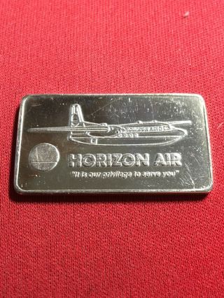 Rare Limited Edition Vintage 15 Gram.  999 Silver Art Bar Horizon Air Craft C5