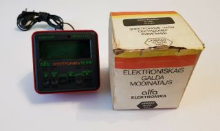 Rare Vintage Soviet Ussr Digital Alarm Clock Elektronika Alfa 12 - 41a