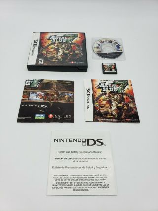 Nintendo Ds Metal Slug 7 Complete No Slip Cover With Cd All Rare