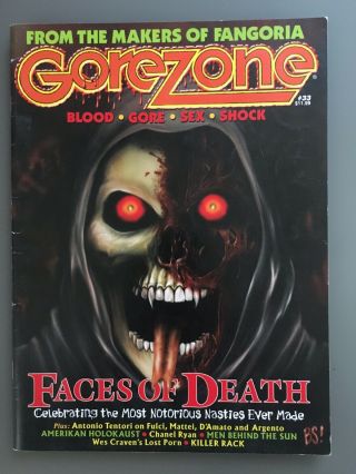 Gorezone 33 - Rare Issue Faces Of Death Fangoria Fulci Craven Horror
