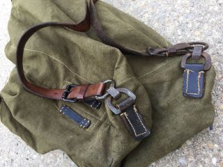 Vintage WWII German Military Trooper Canvas Rucksack Backpack.  Rare 5