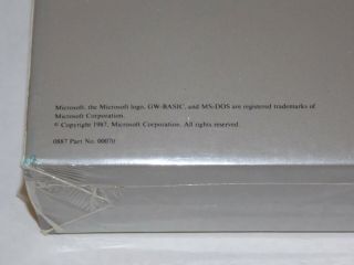 Rare NOS Vtg 1987 Microsoft MS DOS 3.  3 Operating System IBM Computer PC Software 4