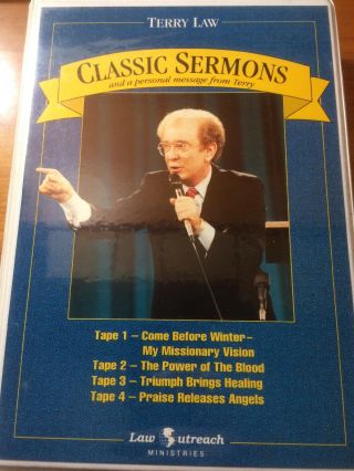 Classic Sermons And A Personal Message From Terry Law.  On 4 Cassettes.  Rare