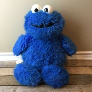 Huge Rare Vintage 1980s Cookie Monster Plush Stuffed Animal Sesame Street