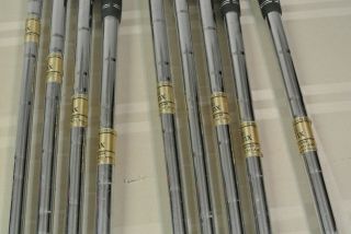 RARE Lynx Parallax Iron Set Golf Clubs 2 - PW STIFF Flex Steel LH Left Handed 8
