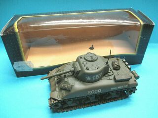 Solido Verem V 904 1 1/50 Wwii Us Army M4a1 Sherman " Roco " Diecast Model Rare